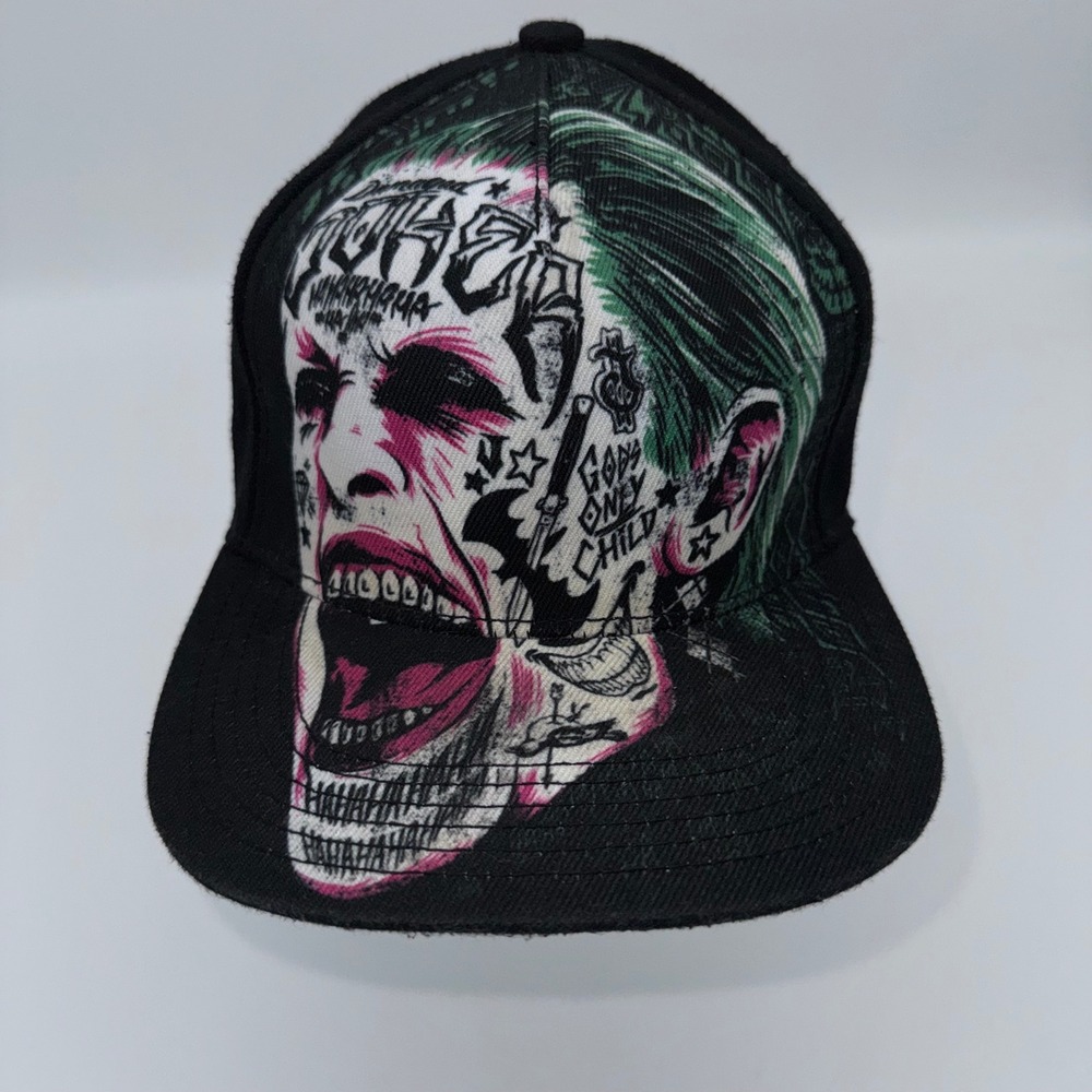 Suicide Squad Joker‎ Snapback Hat DC Comics 2016 Adjustable Tattoo Graphic Cap